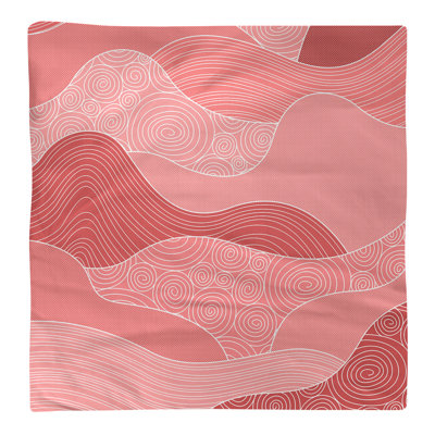 Serviette de coton à ondulations à la main