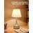 Touch-Control Bedside Lamp Set (2-Piece), Rustic-Style Three-Level Dimming Table Lamp with Fabric Shade, Suitable for Nightstands, Desks, Bedrooms, Living Rooms, Offices-1124431088