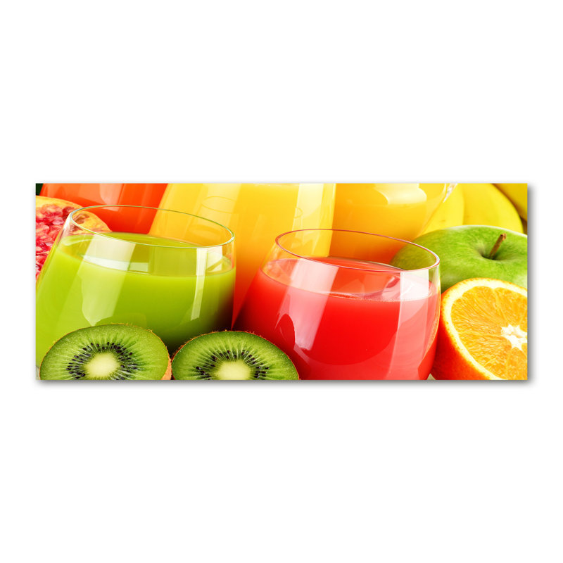 Fruit Juices - Print, Glass, 70cm H x 100cm W x 4cm D