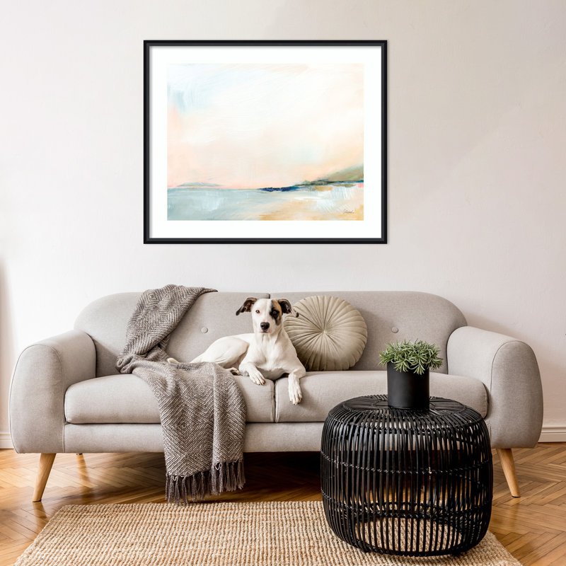 Open Sky Over Water by Sue Schlabach, Black, 33" W x 28" H