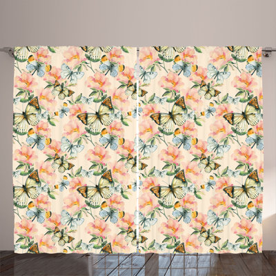 Semi Sheer Curtain Pair