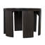 Fluted Solid Wood End Table