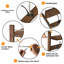 73.5cm Wall Mounted Clothes Rack