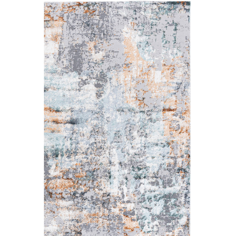 Joonyoung 100 Performance Abstract Rug, Rectangle 8' x 10'