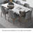 Simple Modern Rectangular Rock Slab Dining Table-110367889