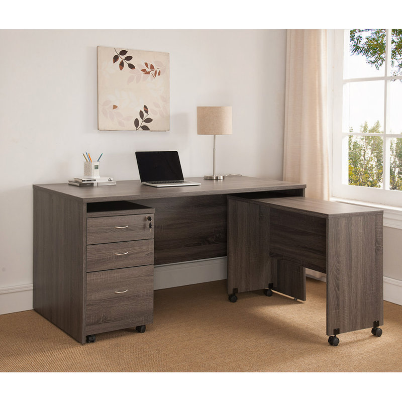 Bureau d'ordinateur en bois, bureau personnel