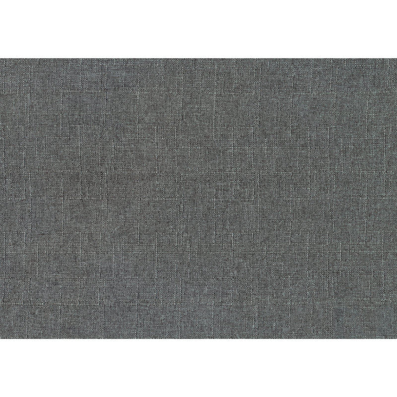 Meuble de rangement Mid-Century moderne capitonné gris, Gris, Gris