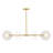 Kildare 4 - Light Brushed Gold Kitchen Island Pendant
