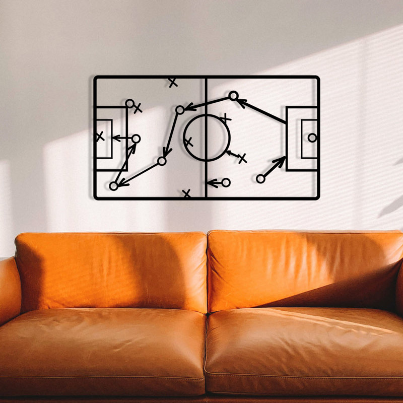 Stylish Decorative Metal Wall Accessory, Black, 26.8 x 15.0 inches | 100% Metal Construction, Thickness: 0.05 inches | Perfect for Home Décor, Office Spaces & Modern Interiors, Durable and Eye-Catching Design