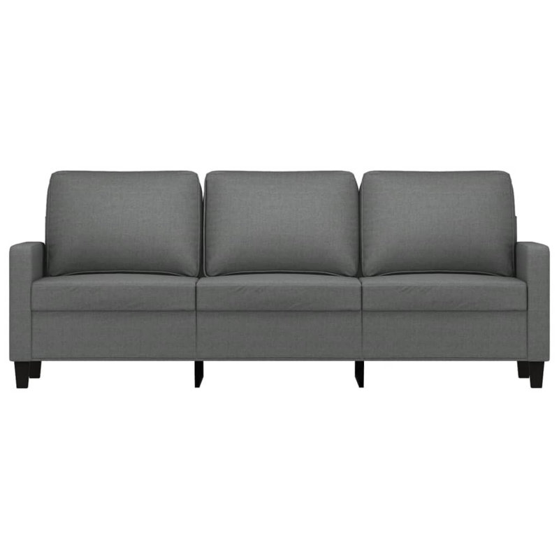 Canapé rembourré Adelys, Polyester 100 % gris foncé
