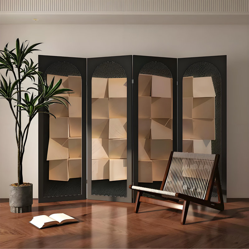 Paravent moderne pliant, H 70,87 po x l 94,49 po x P 1,57 po