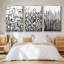 Linear Effervescence I - Ensemble de 3 reproductions encadrées sur toile-97811904-97811903