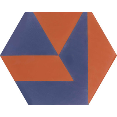 Carreau de ciment et mur en béton 8 po x 9 po Polygonal de Jim Isermann