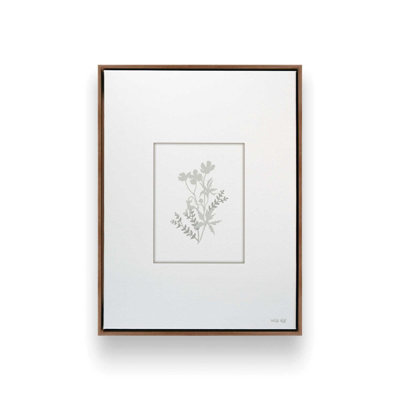 «Botanical Silhouette II» par Cindy Jacobs, reproduction d'art, L 24 po x H 32 po, Toile avec cadre, Brun