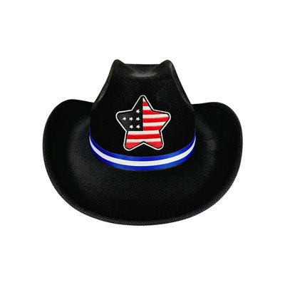 Independence Day Ribbon Cowboy Hat Party Pentagram Western Cowboy Hat