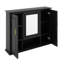 Armoire de rangement murale avec miroir et 3 portes-1350326275