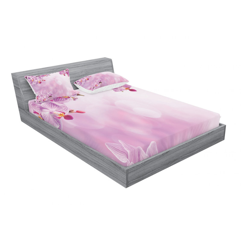 Microfiber Sheet Set, Queen Sheet Set with Fitted Sheet