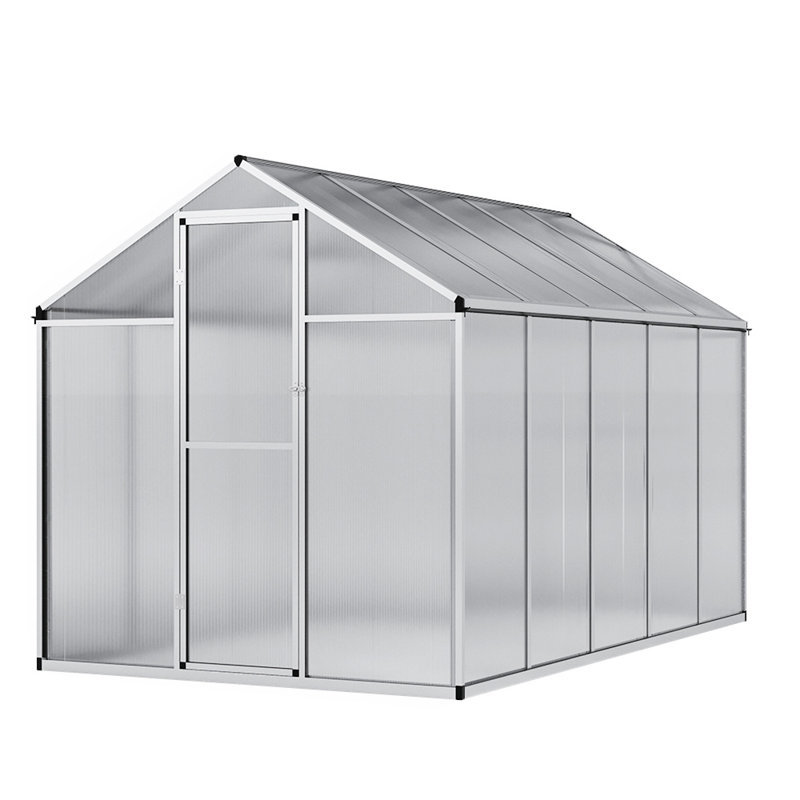 Callida Hobby Greenhouse, 194.5cm H x 185cm W x 307cm D, Sliver