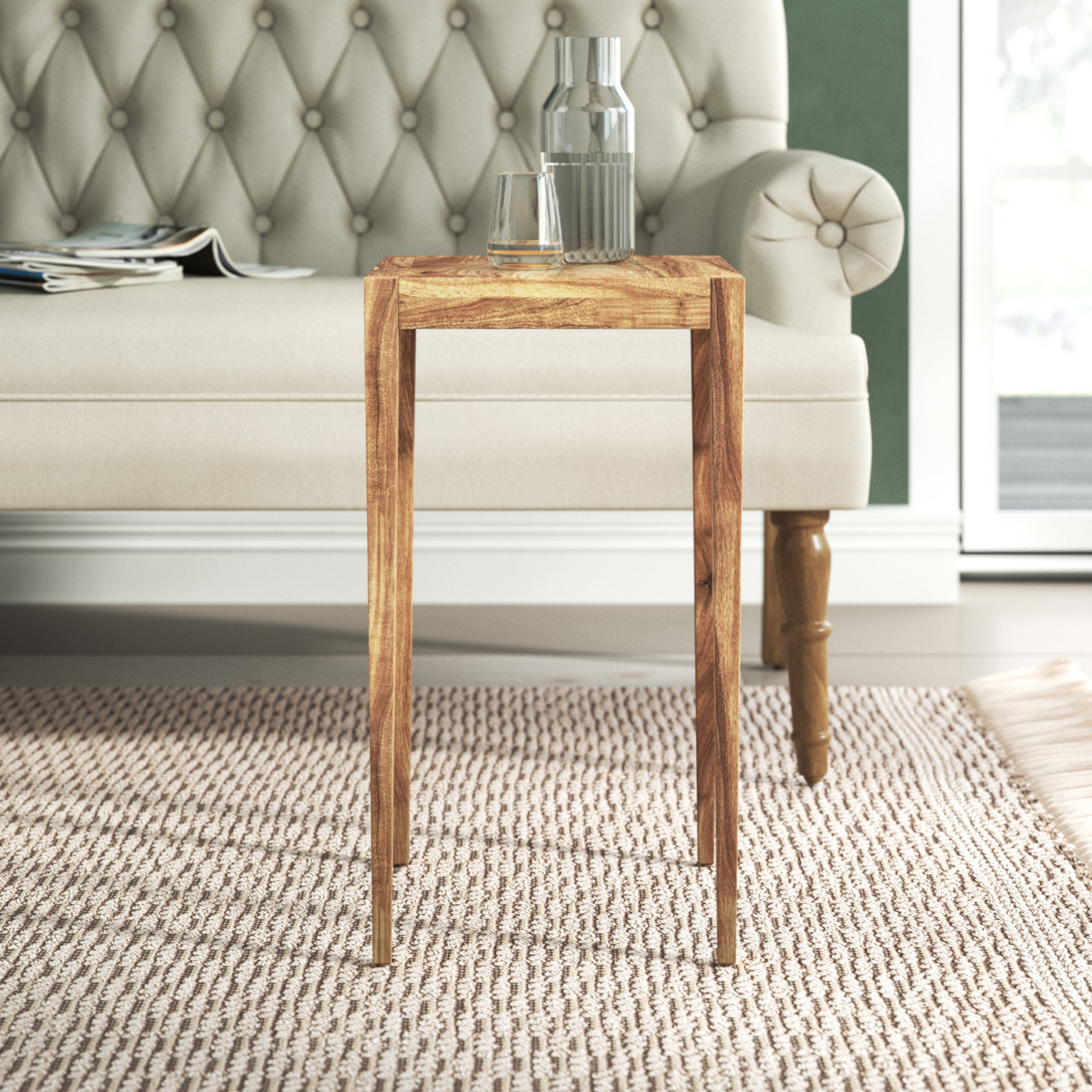 Amento End Table, Brown