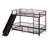 Metal Bunk Bed – Equipped With Slide & Guardrails-915135621-915135739