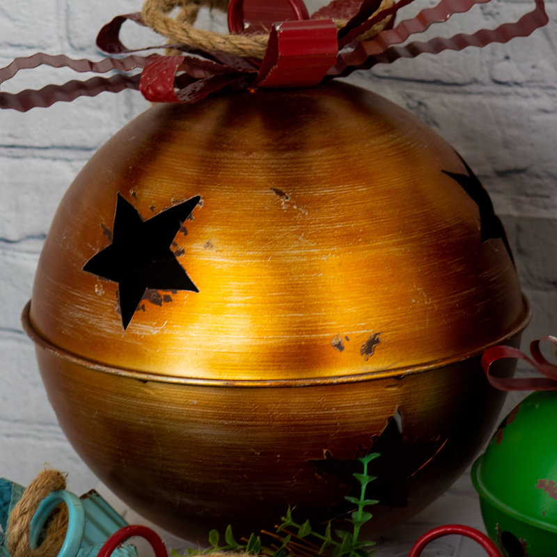 9 grandes clochettes de Noël colorées assorties 9 pièces