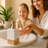 Corban Natural Marble and Mango Wood Liquid Soap Dispenser with Stainless Steel Pump