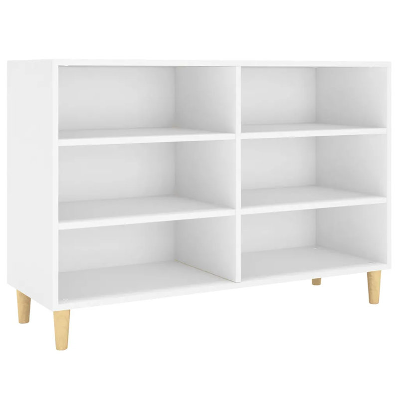 Giuseppa 70cm H x 103.5cm W Standard Bookcase, White