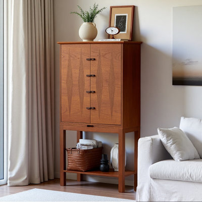 French Retro and Simple Brown Cabinet