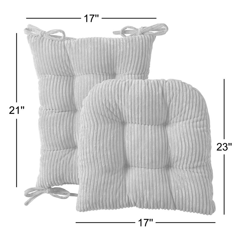 Ensemble de coussins supérieurs et inférieurs capitonnés en velours, Taupe