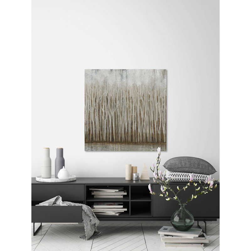" Whispering Trees I " Painting Print, 12" H x 12" W x 1.5" D