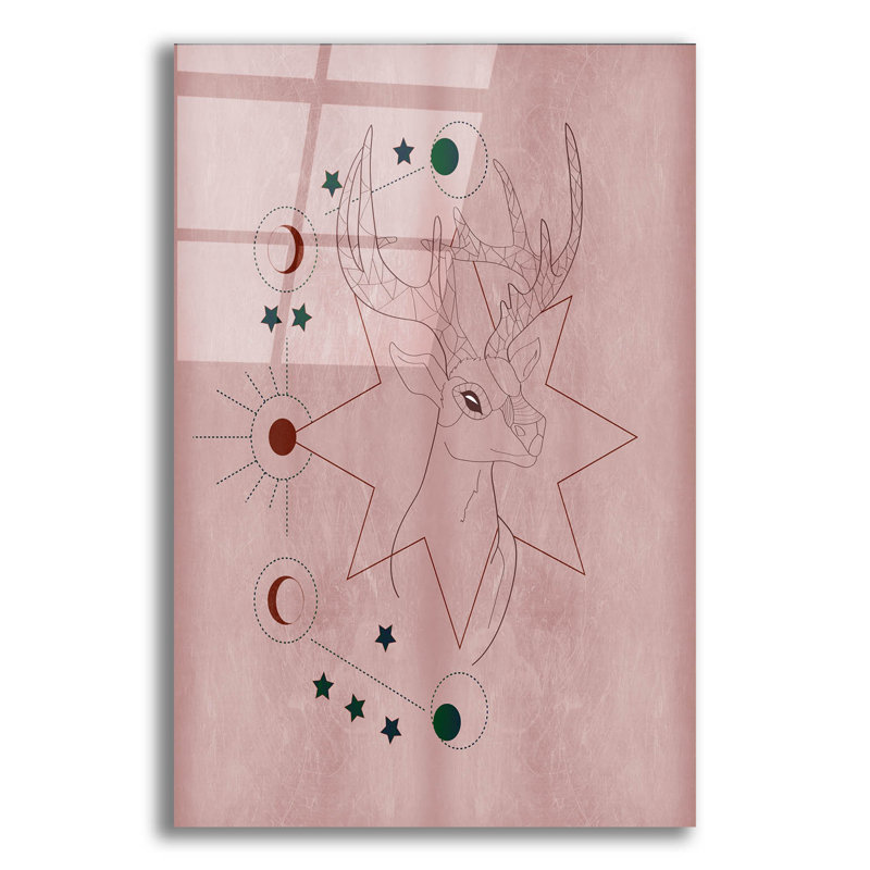 «Mystic Deer» par Sabrina Balbuena, H 16 po x l 12 po x P 0,13 po