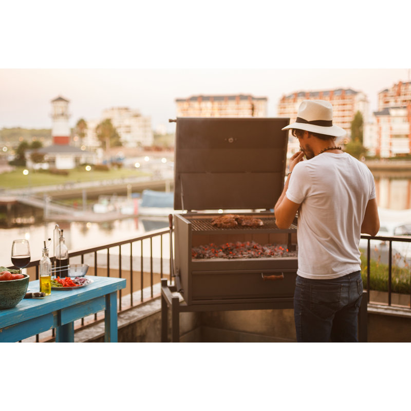 NukeBBQ 51'' W Portable Charcoal Grill