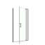 Porte de douche universelle à pivot 28 x 32 po x H 72 po, verre trempé 1/4 po 5/16 po, noir mat, charnière en acier inoxydable 304, fonction de minimisation des fuites, fermeture magnétique, fixation murale réglable, flexibilité de 4 po, facile-130848198
