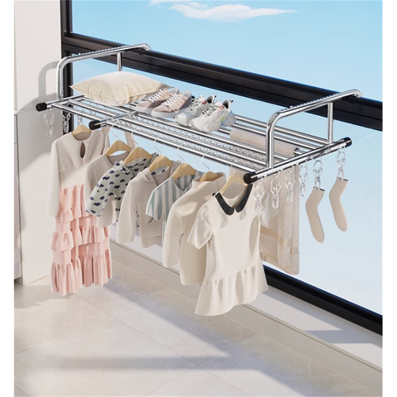 Support de balcon multi-usage, H 8,26 po x l 55,11 po x P 16,65 po