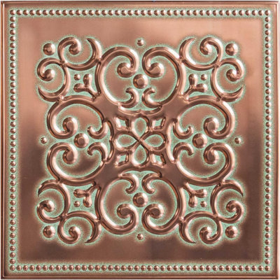 Peel and Stick Backsplash Metal Tiles - 10 Pack - 8"x8" (4.44 sq. ft.)