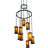 9 - Light Dimmable Tiered Chandelier