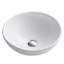 Lavabo de salle de bain vasque circulaire en céramique avec robinet FontanaShowers