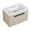Armoire de salle de bain avec lavabo 30 po - Contreplaqué en chêne à fermeture en douceur pour petite baignoire