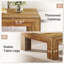 Table basse carrée rustique Farmhouse-1910178400