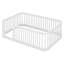 Structure de lit double Montessori avec clôture, conception sans lattes pour le jeu créatif, espace de bricolage, barrière de sécurité en bois massif-796090190