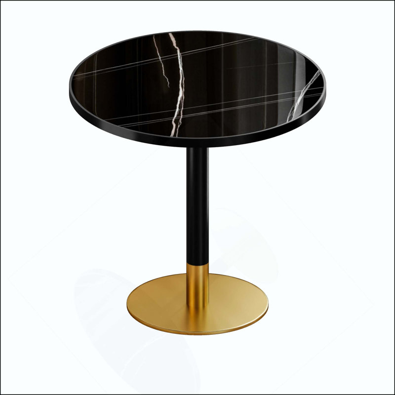 Table de salle à manger Modern, Black/Gold
