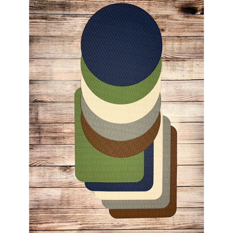 Wicker Rectangle Placemats, Navy