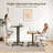 Electric Height Adjustable Standing Desk With 4 Lockable Casters-1234147535-1234147537