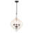Tinnin 5-Light Farmhouse Chandeliers Lantern Adjustable Rustic Kitchen Island Cottage Candle Geometric Pendant-1151285661