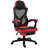 Vinsetto Ergonomic Home Office Chair High Back Armchair Computer Desk Recliner With Footrest, Mesh Back, Lumbar Support And Wheels, Red