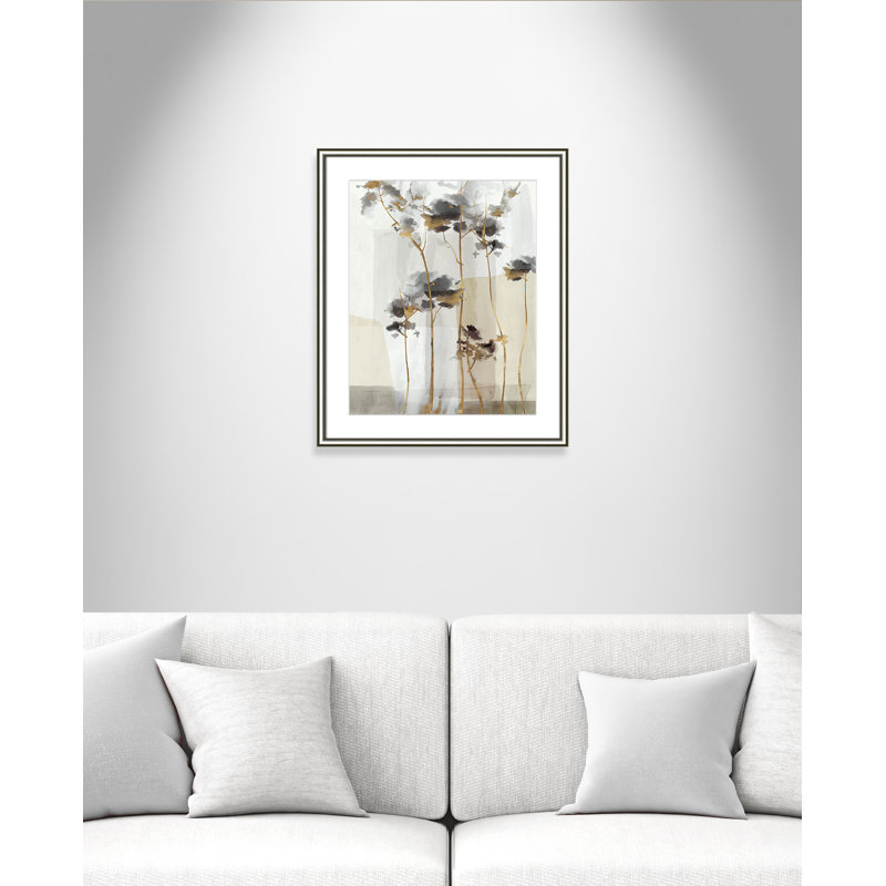 Impression Golden Zen II par Eva Watts, L 22,75 po x H 26,75 po, Matted Print, Argent classique