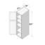 Armoire garde-manger grande de l 18 po x P 27 po x H 84 po prête à assembler de la cuisine CASAINC-126553685