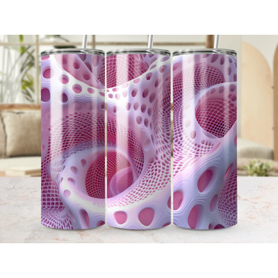 Choose Handmade Tumblers 591ml Vacuum Insulated Stainless Steel (18/8) Travel Tumbler with Straw