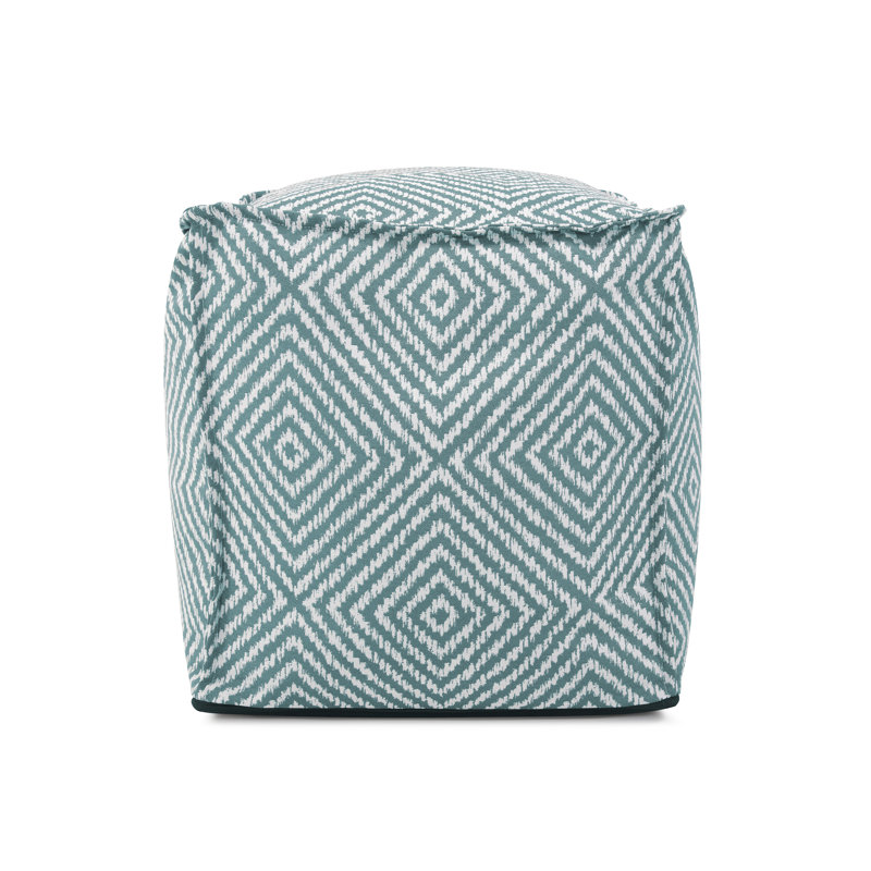 Repose-pieds d'extérieur avec coussin, Sarcelle