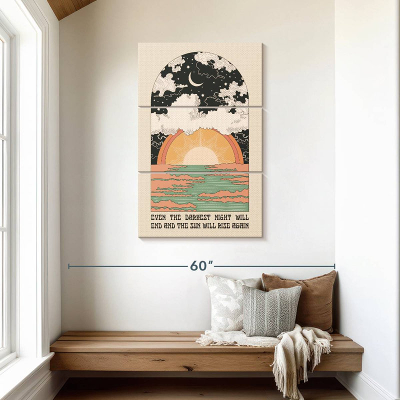 Tergel The Sun Will Rise, 45" H x 28" W